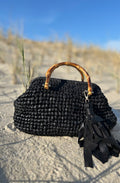 BAMBOO CLUTCH BLACK
