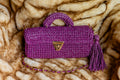 EAST WEST COTTON METALLIC FUCHSIA