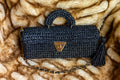 EAST WEST COTTON METALLIC BLACK