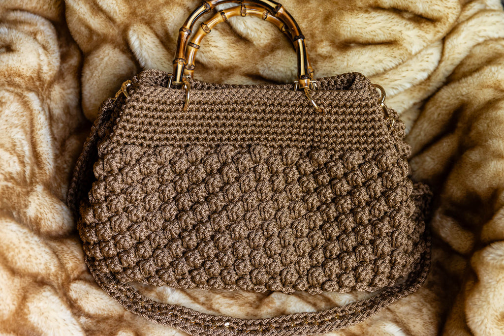 BUBBLE BAMBOO LARGE BROWN