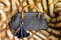 BAMBOO CLUTCH GUNMETAL