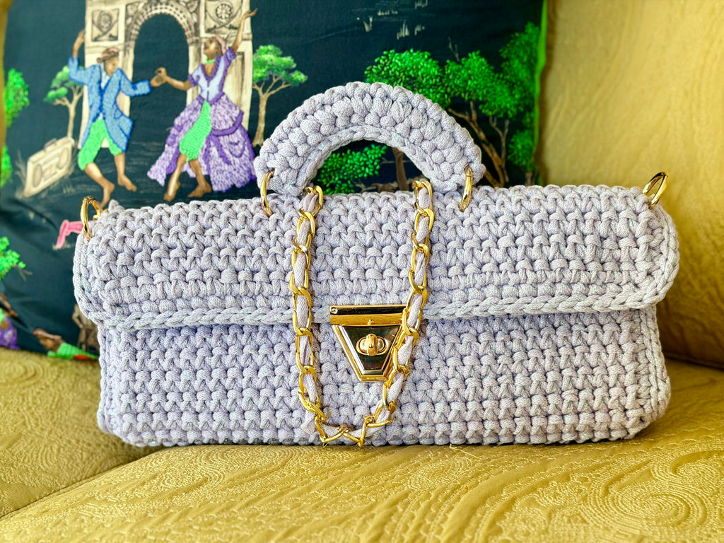 EAST WEST COTTON METALLIC LAVENDER MIST