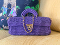 EAST WEST COTTON METALLIC ROYAL VIOLET
