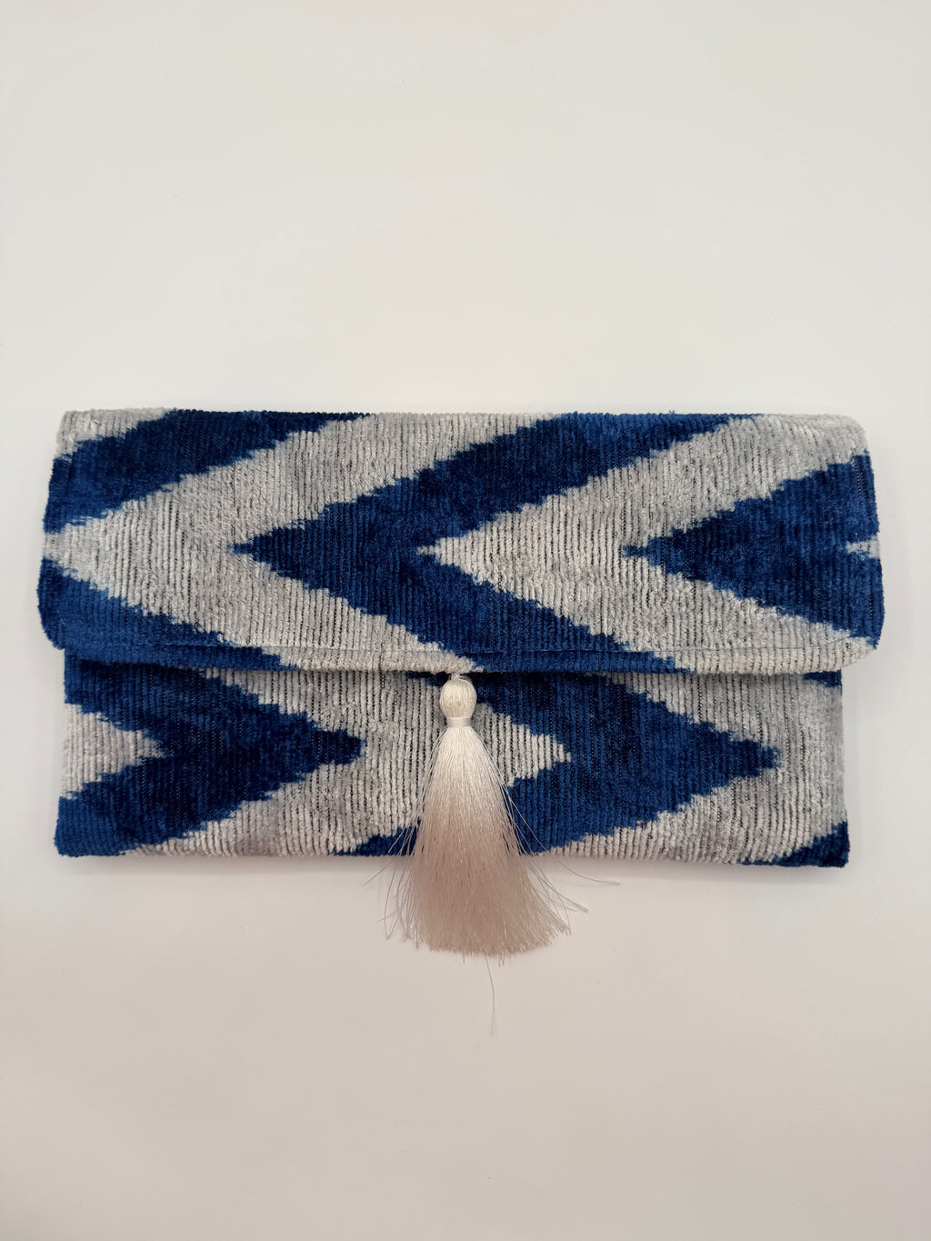 Meertens Luxury Silk Cotton Blend Envelope Clutch