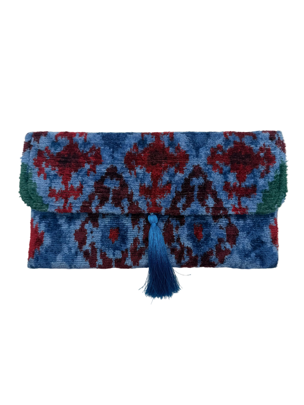 Meertens Luxury Silk Cotton Blend Envelope Clutch