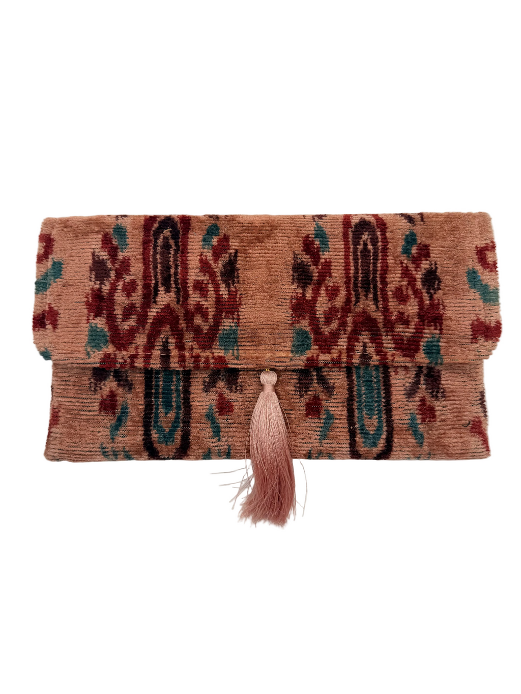 Meertens Luxury Silk Cotton Blend Envelope Clutch