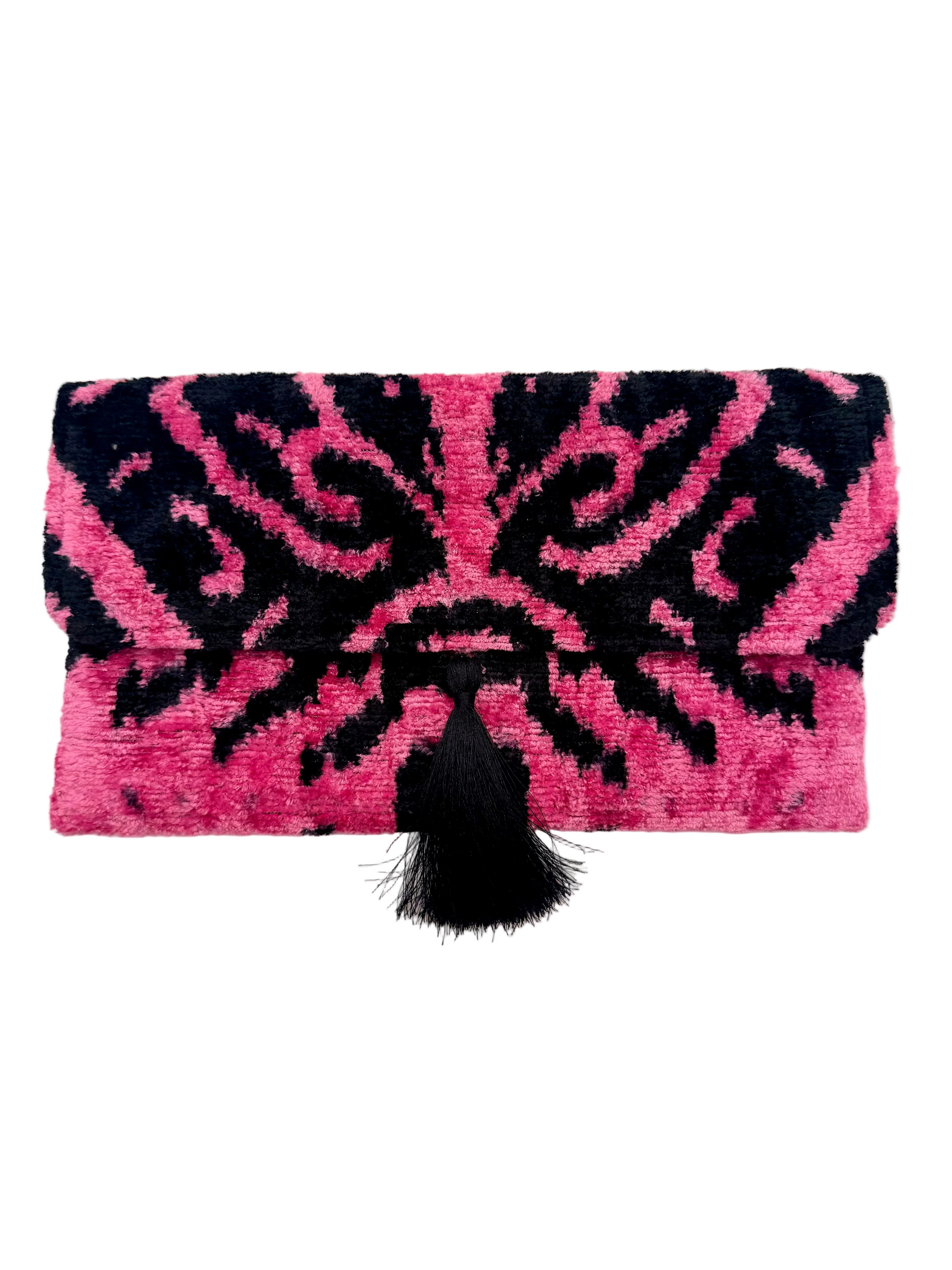 Meertens Luxury Silk Cotton Blend Envelope Clutch