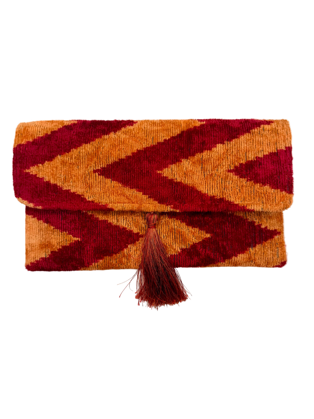 Meertens Luxury Silk Cotton Blend Envelope Clutch