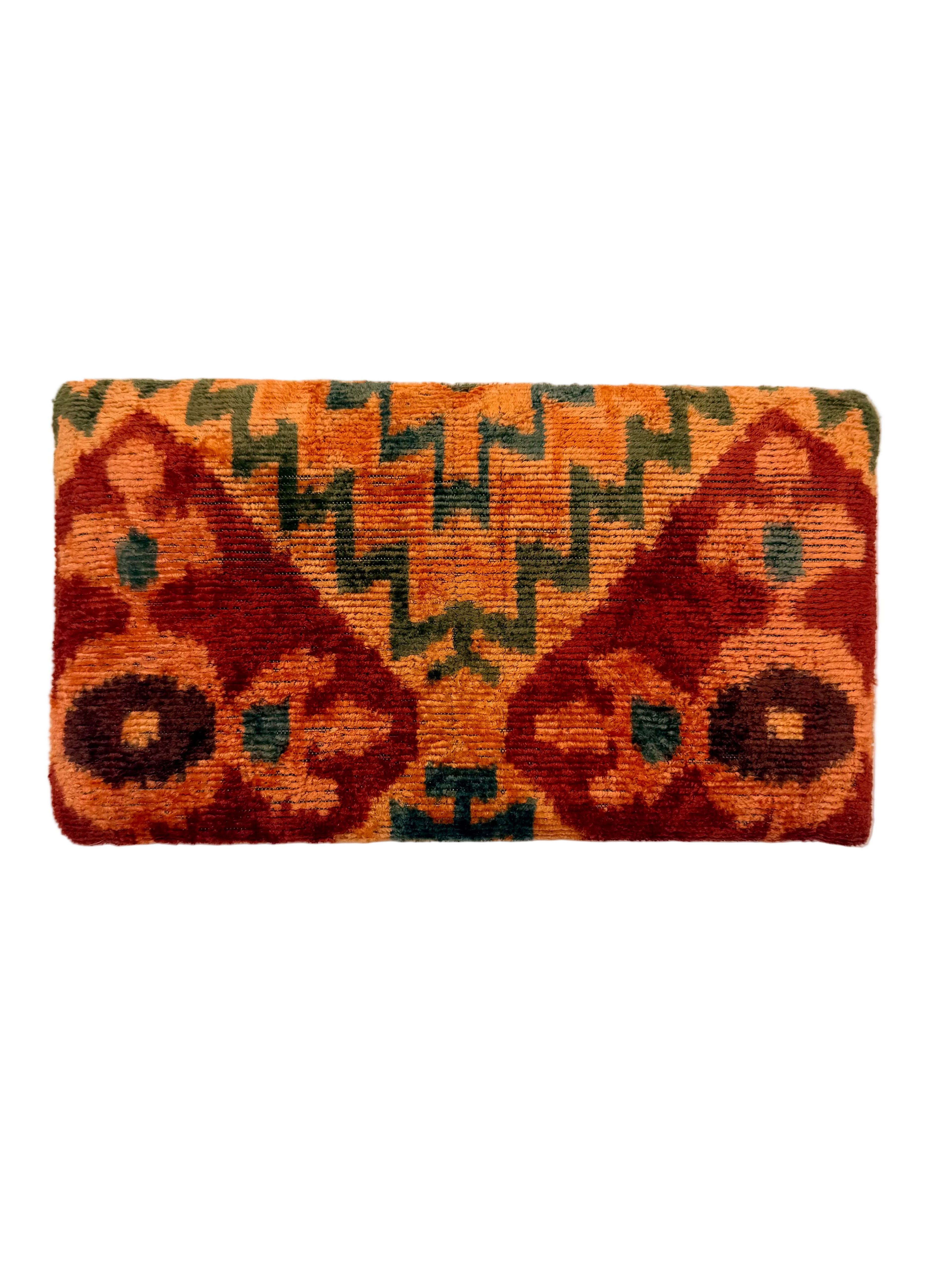 Meertens Luxury Silk Cotton Blend Envelope Clutch