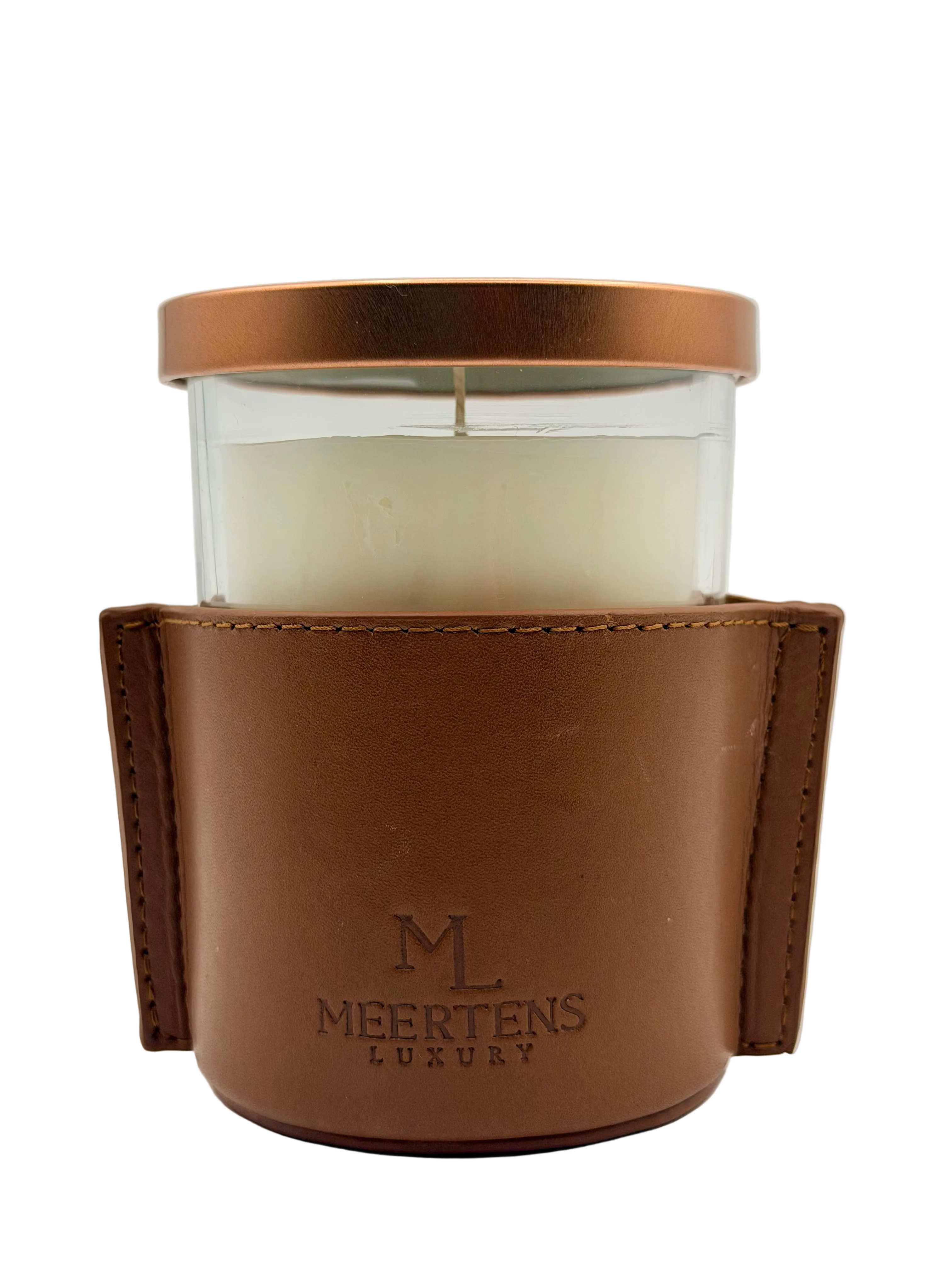 9oz Leather-Wrapped Candle - Monaco