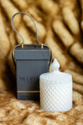 ML SANTAL 8oz CANDLE IN MATT WHITE VESSEL