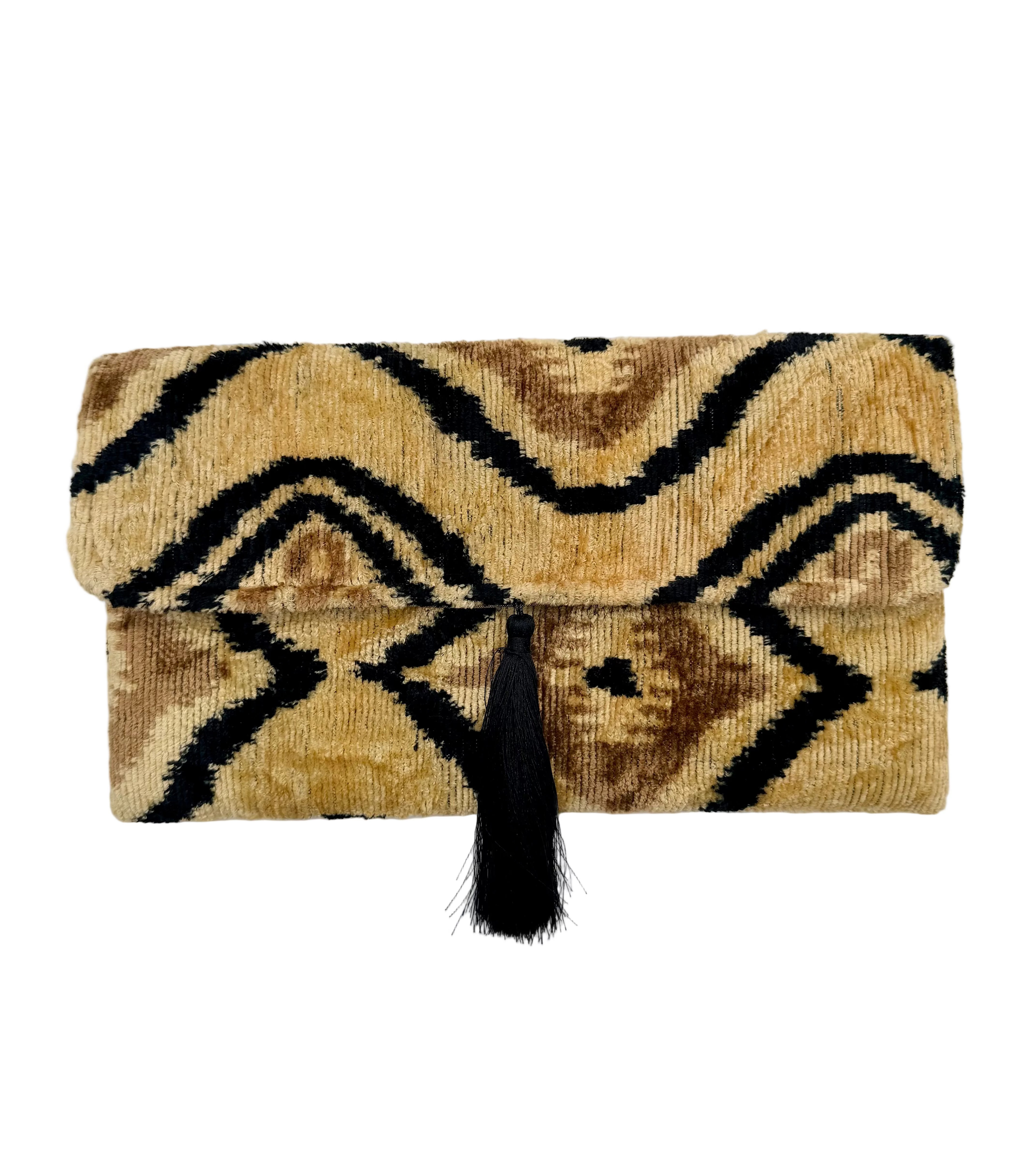 Meertens Luxury Silk cotton Blend Envelope Clutch