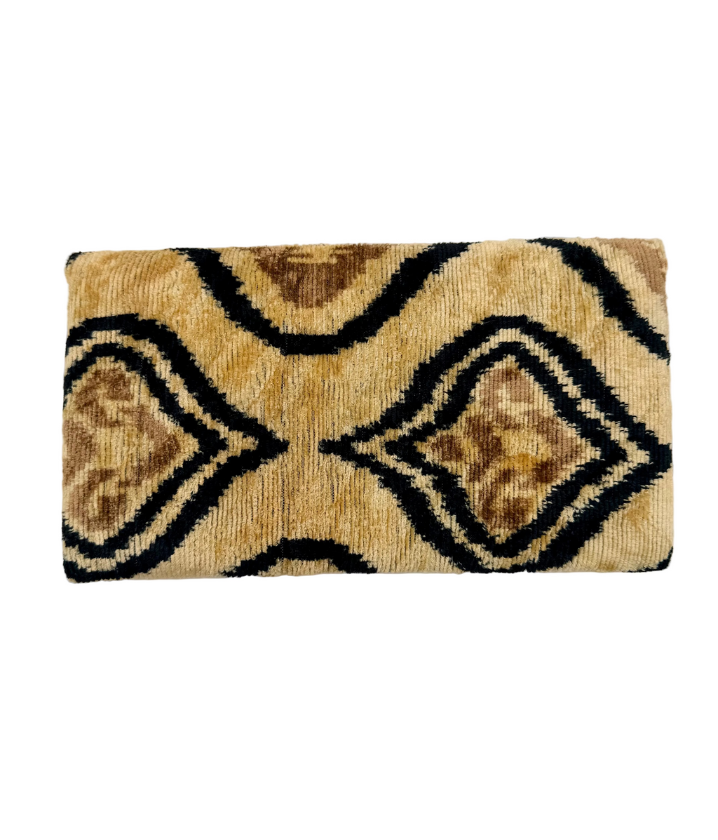 Meertens Luxury Silk cotton Blend Envelope Clutch