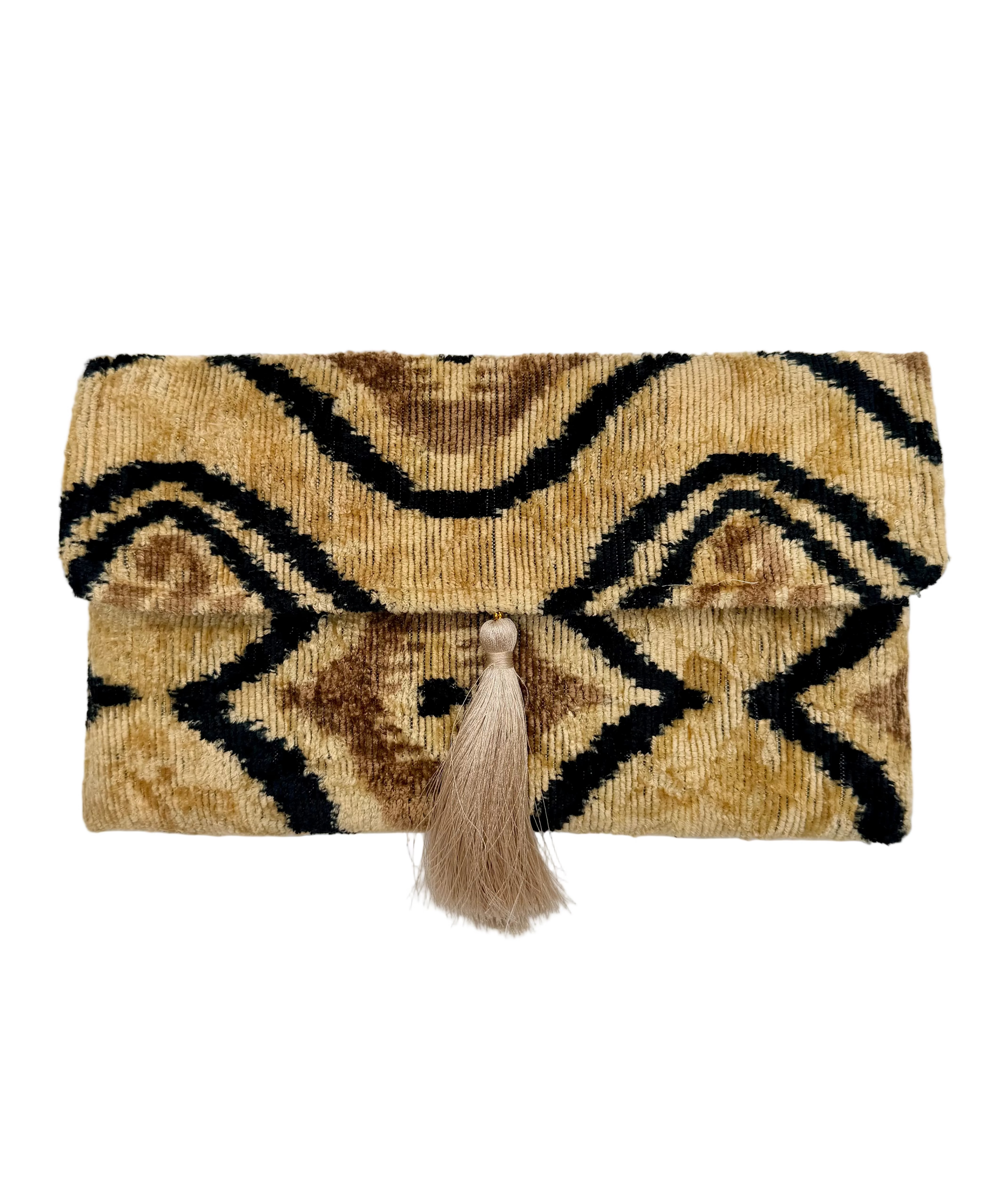 Meertens Luxury Silk cotton Blend Envelope Clutch