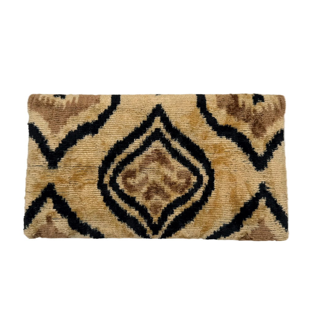 Meertens Luxury Silk Cotton Blend Envelope Clutch
