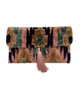 Meertens Luxury Silk Cotton Blend Envelope Clutch