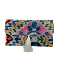 Meertens Luxury Silk Cotton Blend Envelope Clutch