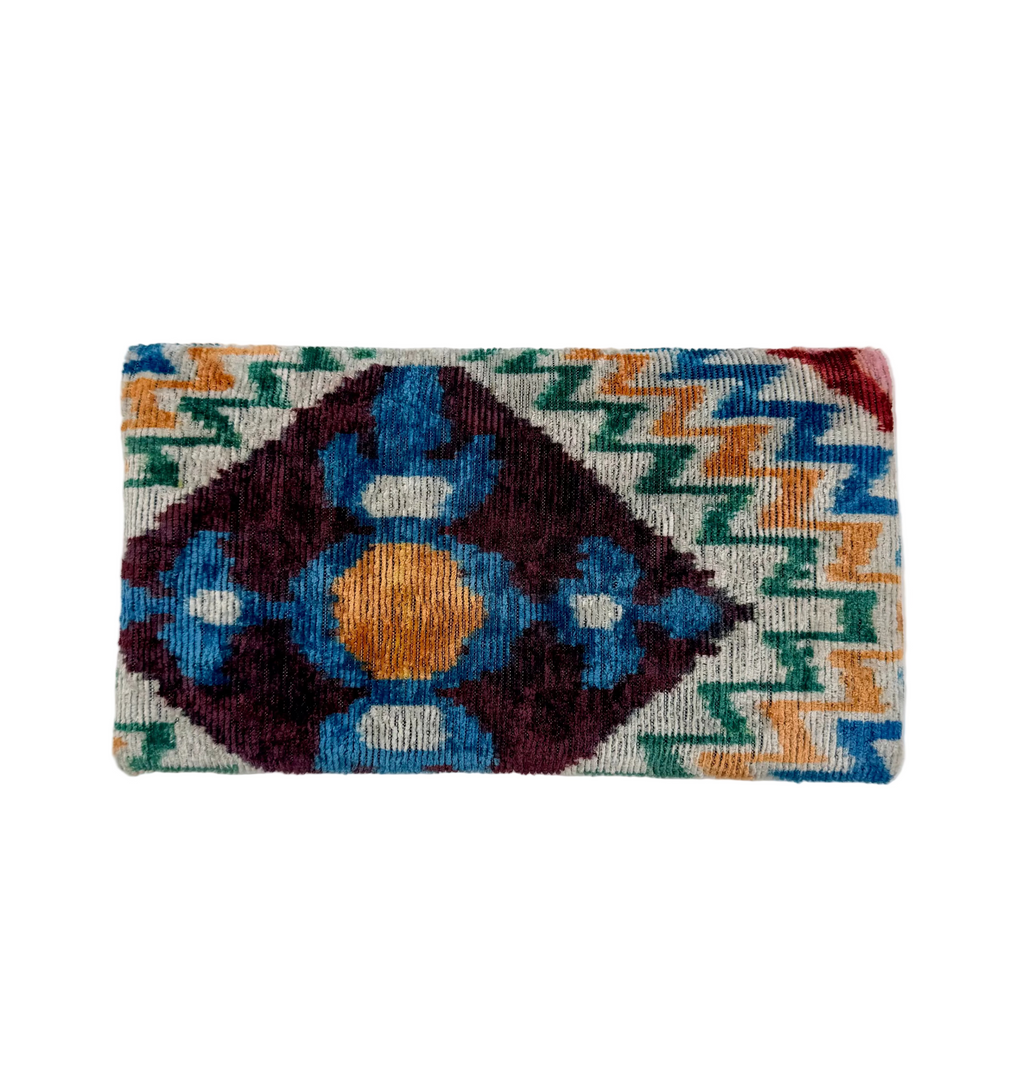 Meertens Luxury Silk Cotton Blend Envelope Clutch