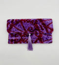 Meertens Luxury Silk Cotton Blend Envelope Clutch