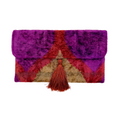 Meertens Luxury Silk Cotton Blend Envelope Clutch