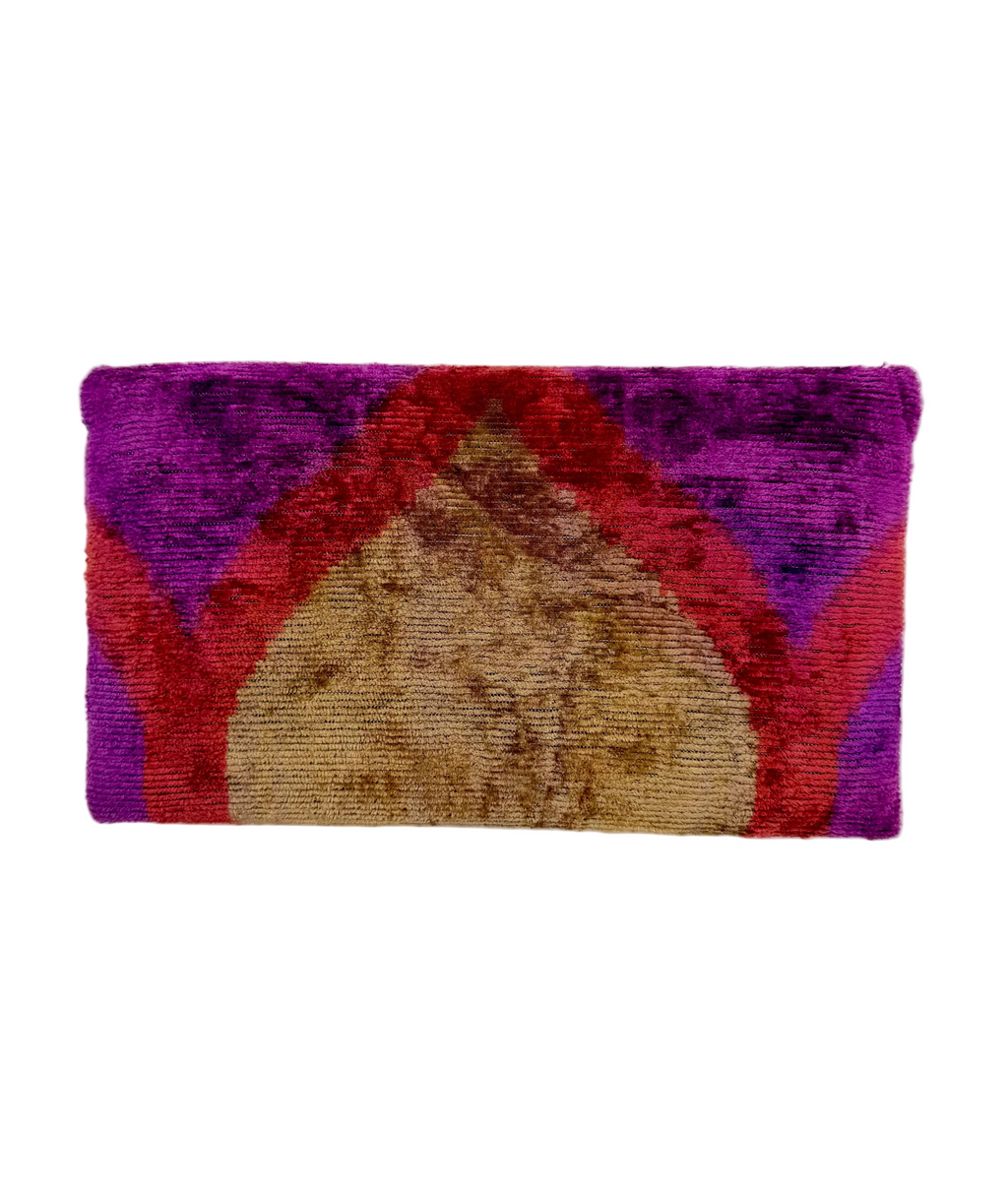 Meertens Luxury Silk Cotton Blend Envelope Clutch