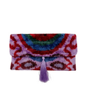 Meertens Luxury Silk Cotton Blend Envelope Clutch
