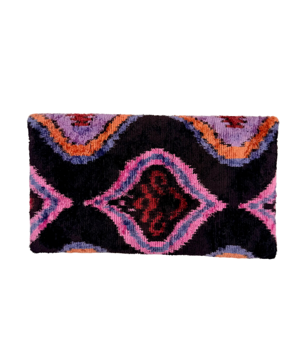 Meertens Luxury Silk Cotton Blend Envelope Clutch
