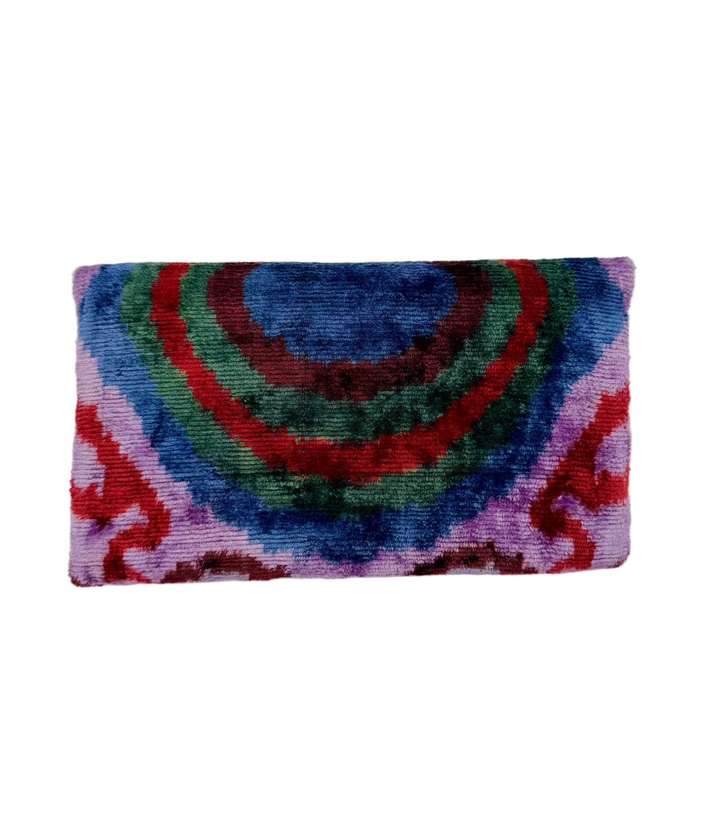 Meertens Luxury Silk Cotton Blend Envelope Clutch