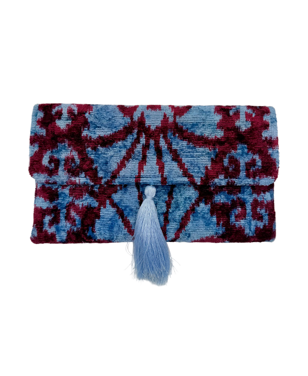 Meertens Luxury Silk Cotton Blend Envelope Clutch