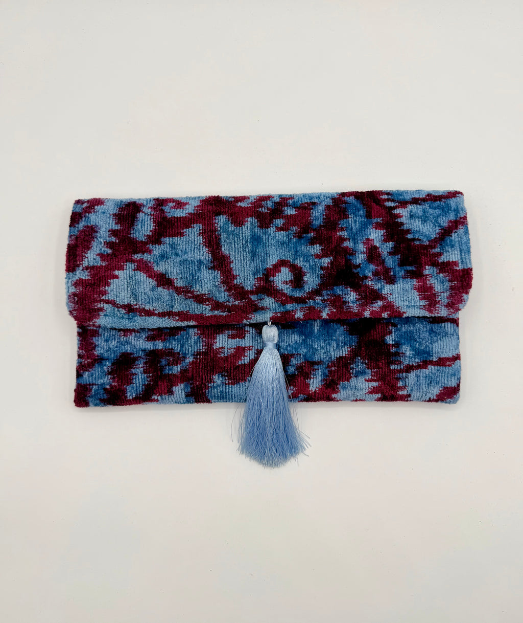 Meertens Luxury Silk Cotton Blend Envelope Clutch