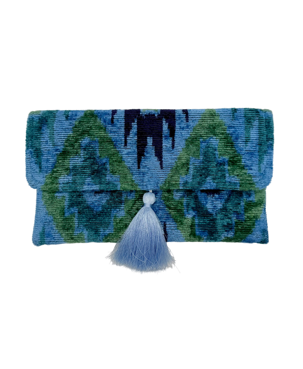 Meertens Luxury Silk Cotton Blend Envelope Clutch