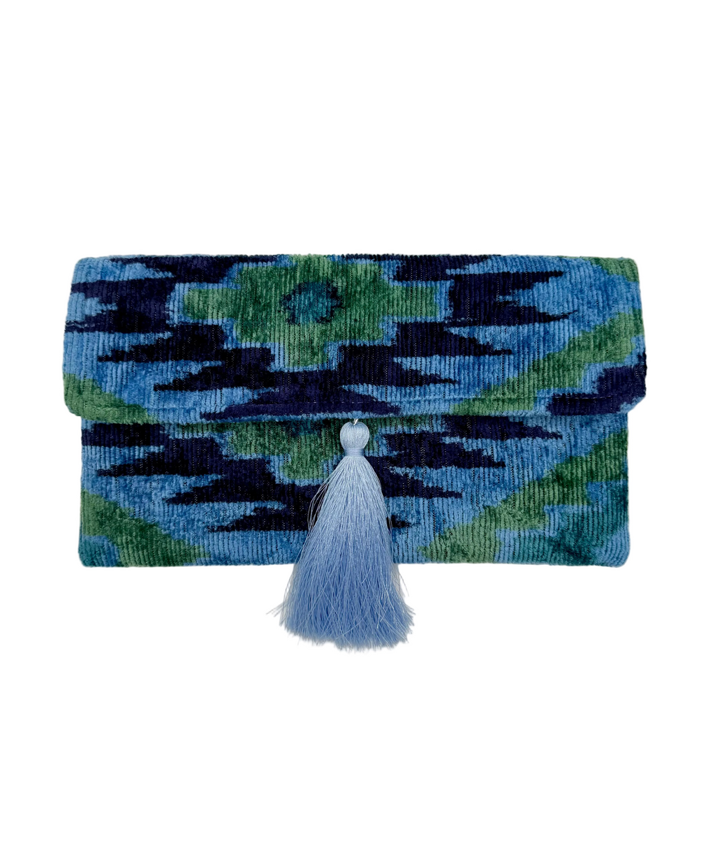 Meertens Luxury Silk Cotton Blend Envelope Clutch