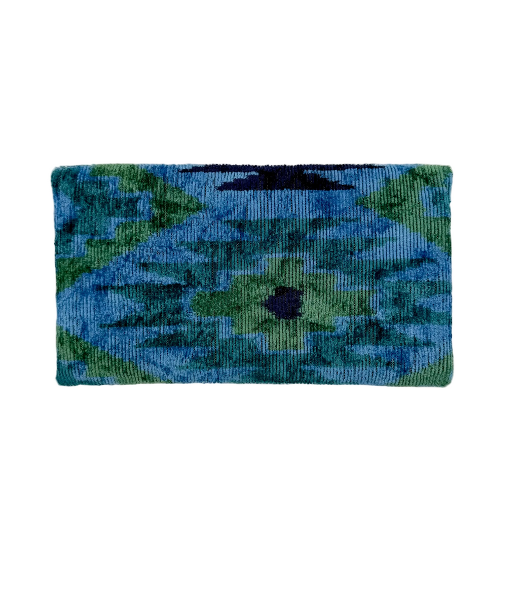 Meertens Luxury Silk Cotton Blend Envelope Clutch
