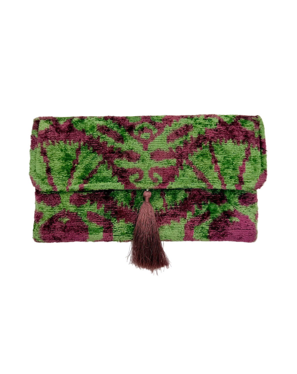 Meertens Luxury Silk Cotton Blend Envelope Clutch