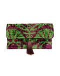 Meertens Luxury Silk Cotton Blend Envelope Clutch