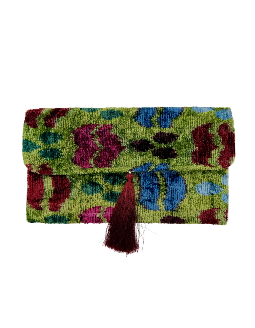Meertens Luxury Silk Cotton Blend Envelope Clutch