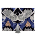 Meertens Luxury Silk Cotton Blend Large Envelope Clutch
