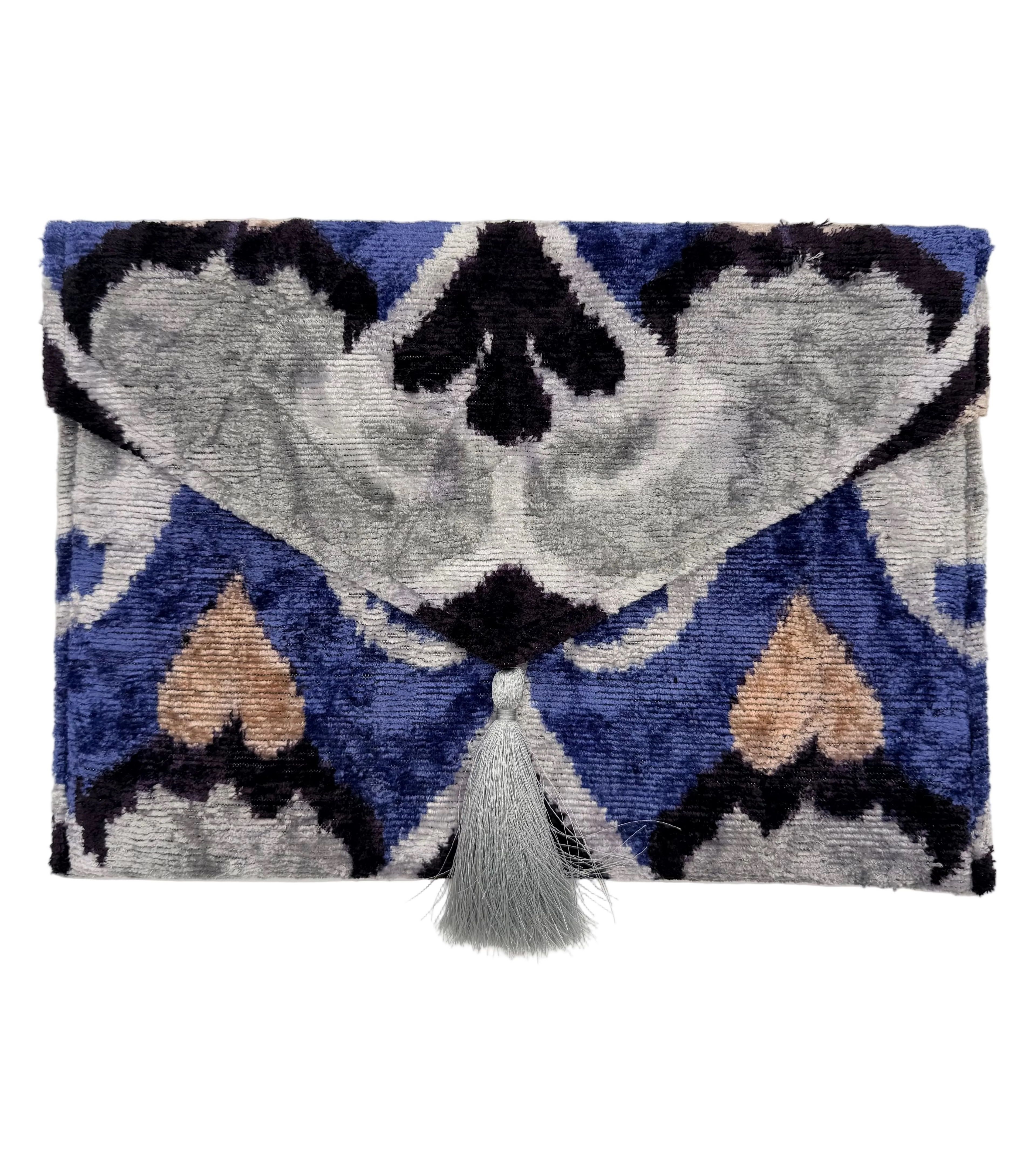 Meertens Luxury Silk Cotton Blend Large Envelope Clutch