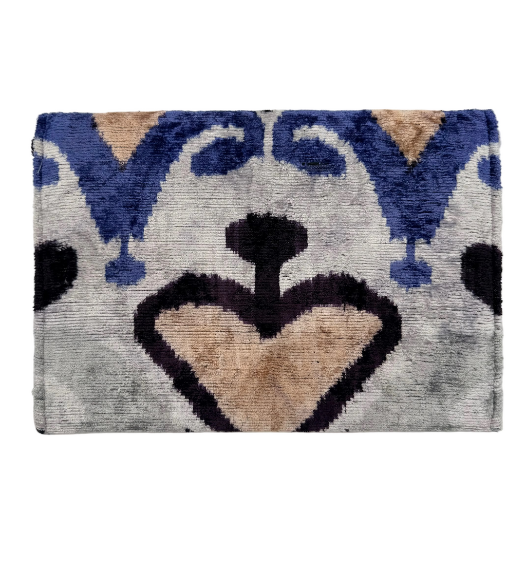 Meertens Luxury Silk Cotton Blend Large Envelope Clutch