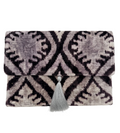 Meertens Luxury Silk Cotton Blend Large Envelope Clutch