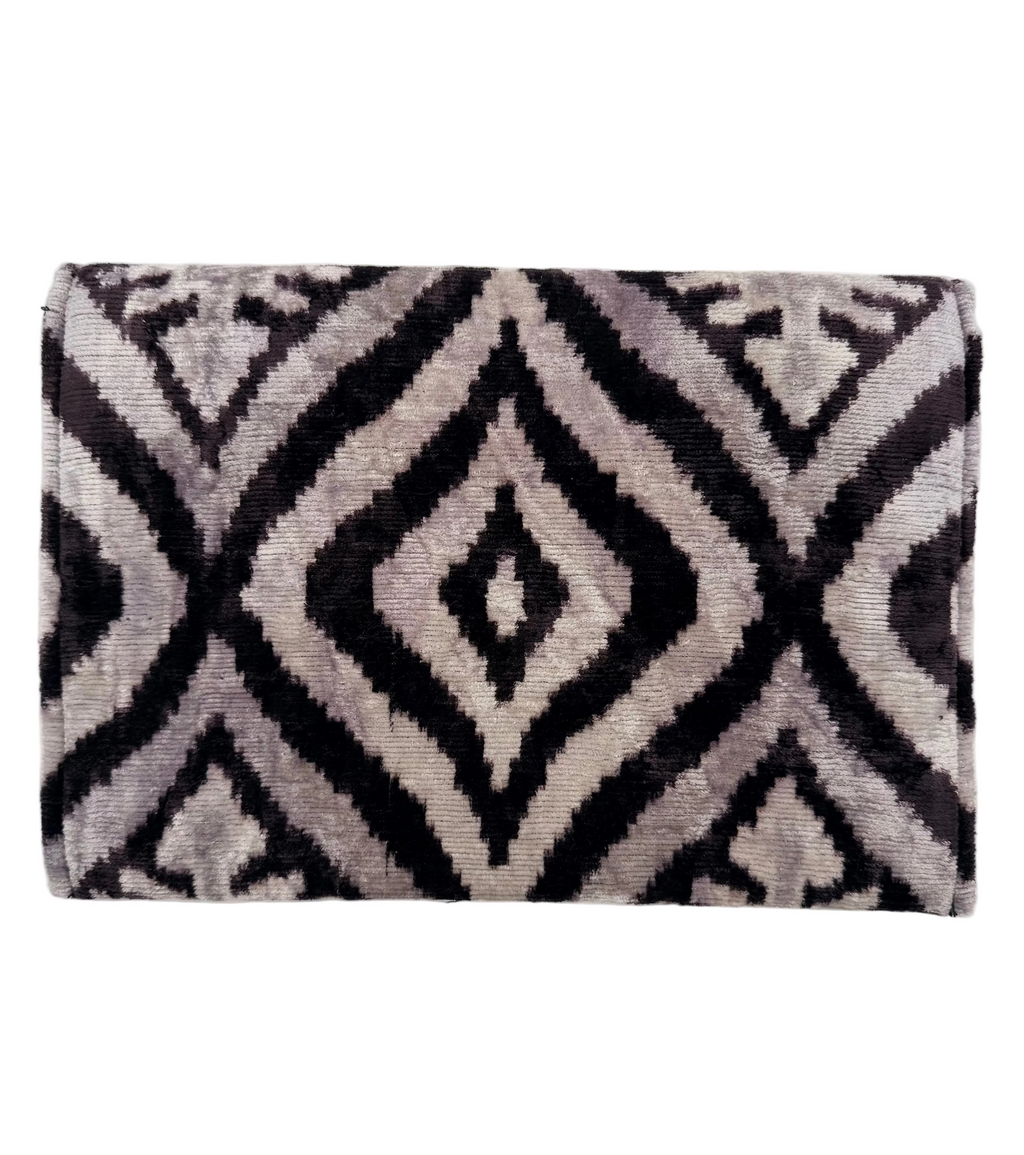 Meertens Luxury Silk Cotton Blend Large Envelope Clutch