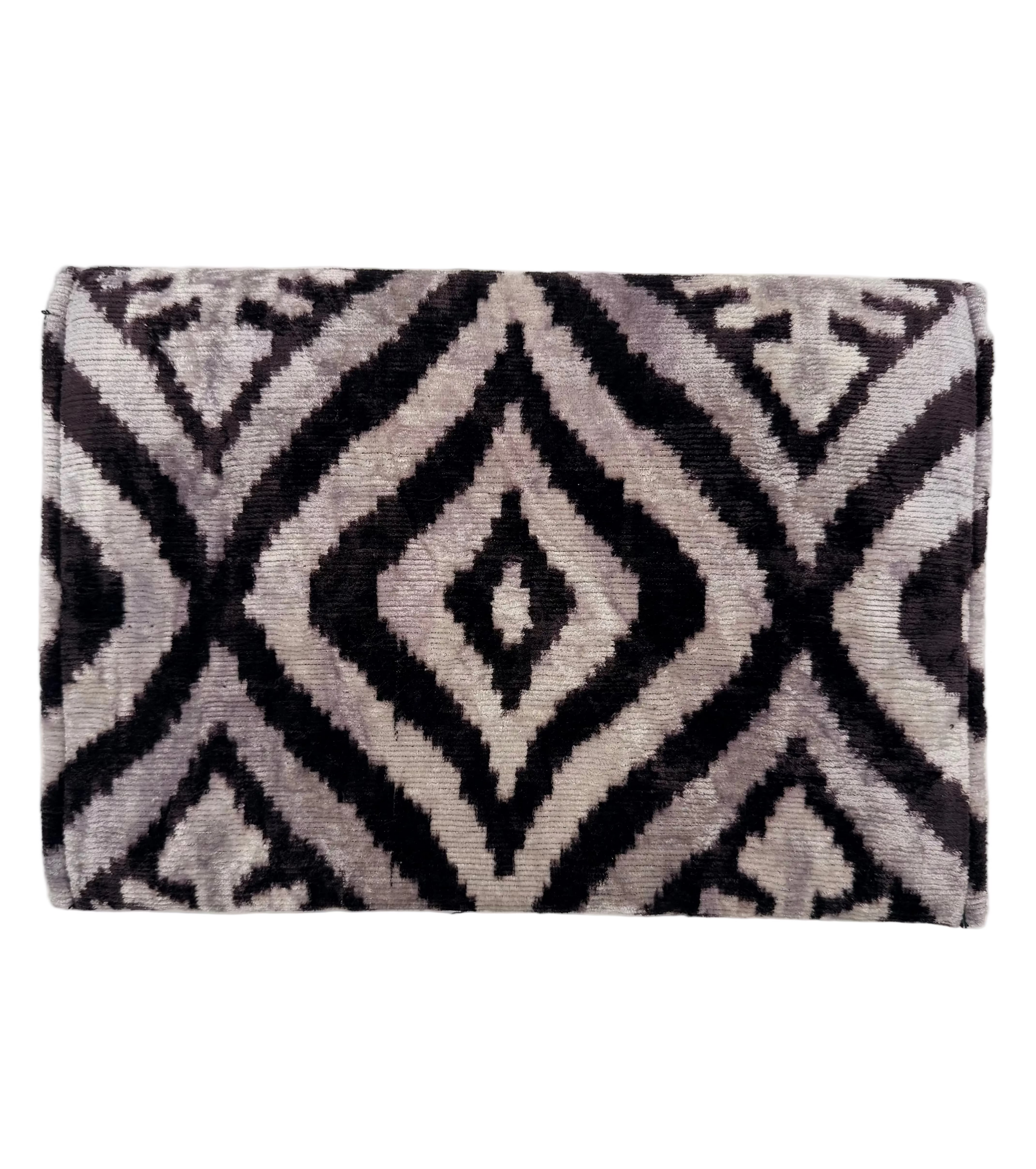 Meertens Luxury Silk Cotton Blend Large Envelope Clutch