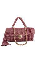 EAST WEST MACRAME DUSTY ROSE