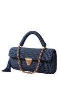 EAST WEST MACRAME DENIM BLUE