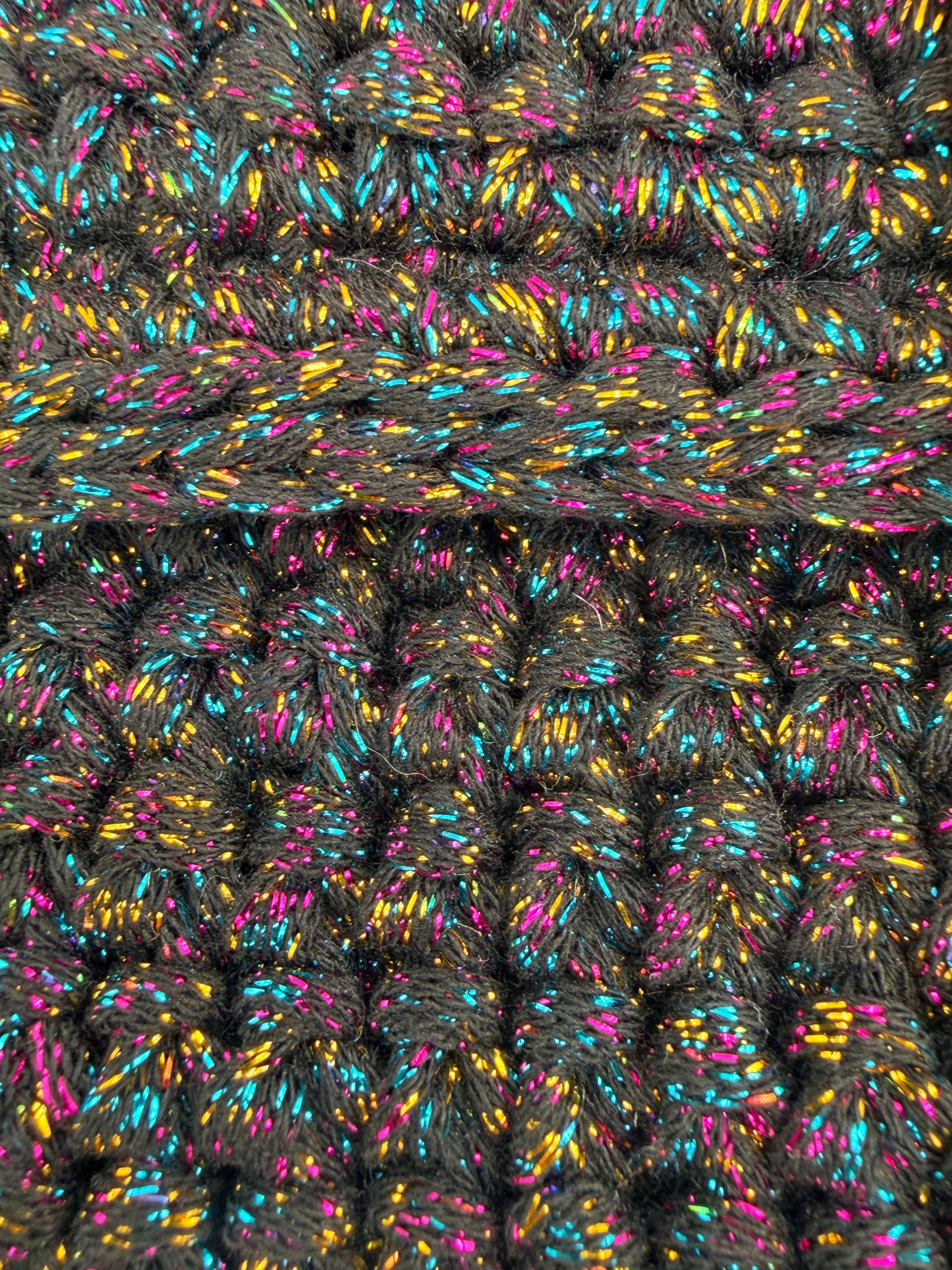 EAST WEST COTTON MULTI METALLIC BLACK