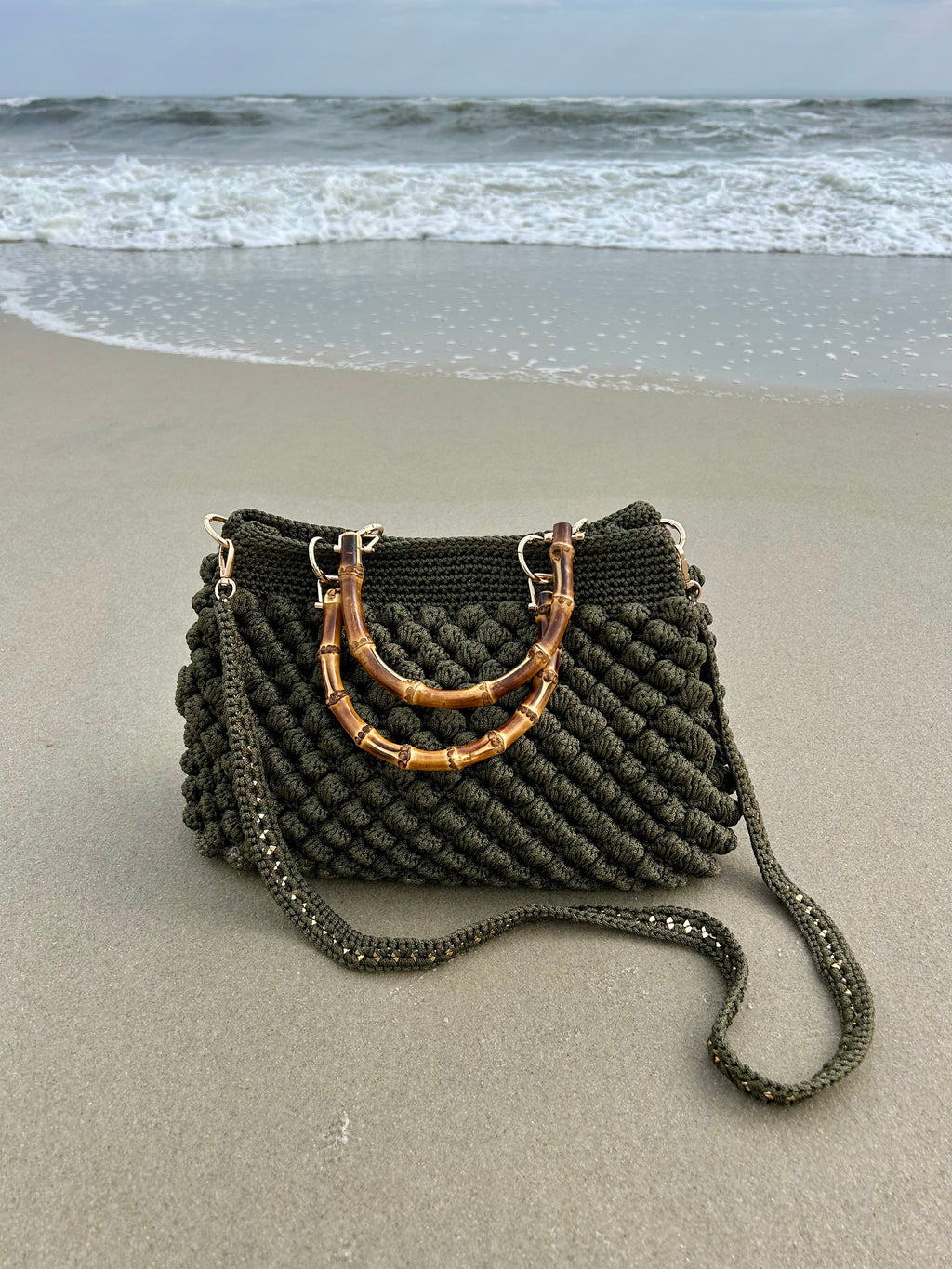 BUBBLE BAMBOO LARGE OLIVE