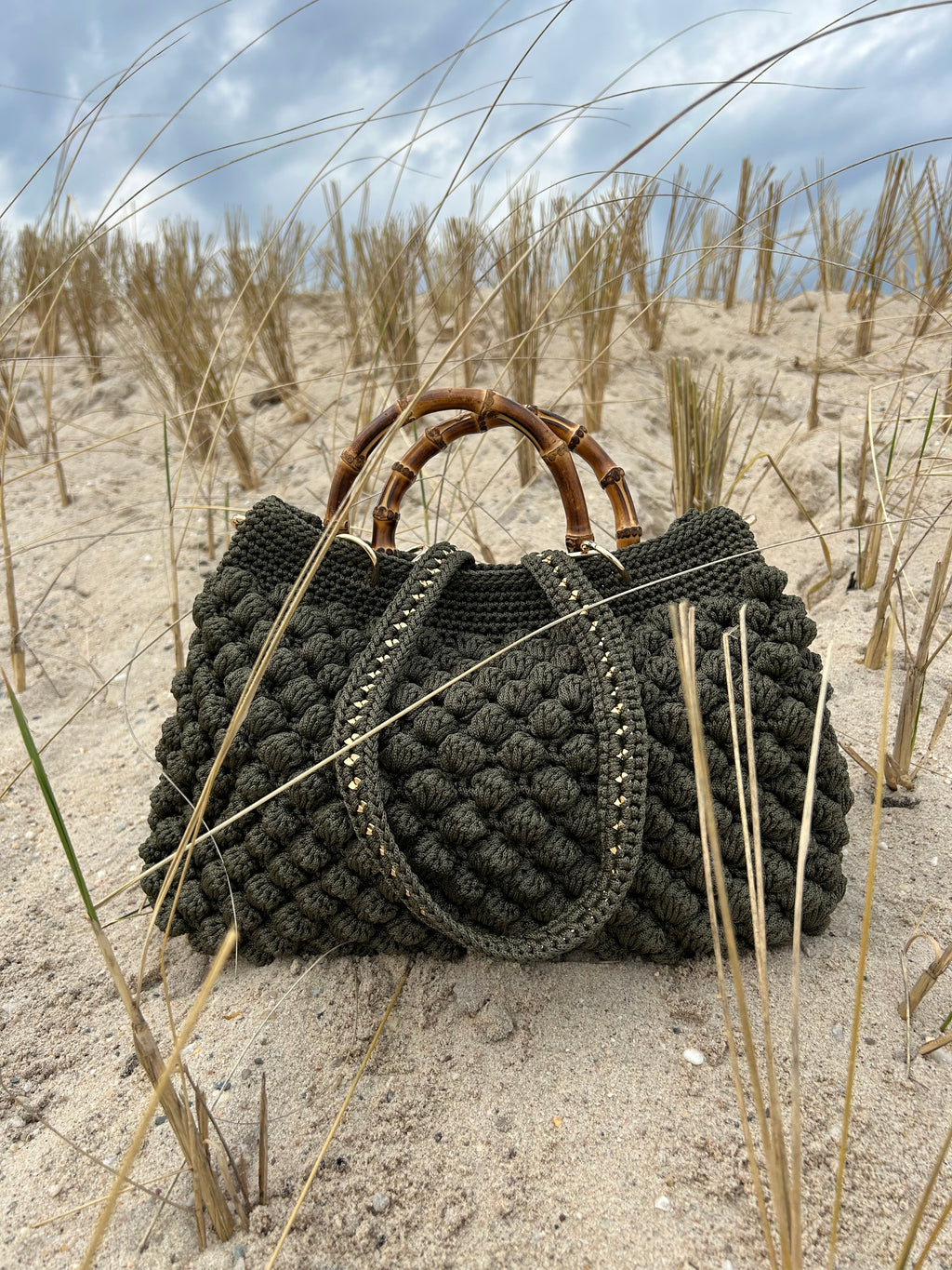 BUBBLE BAMBOO LARGE OLIVE