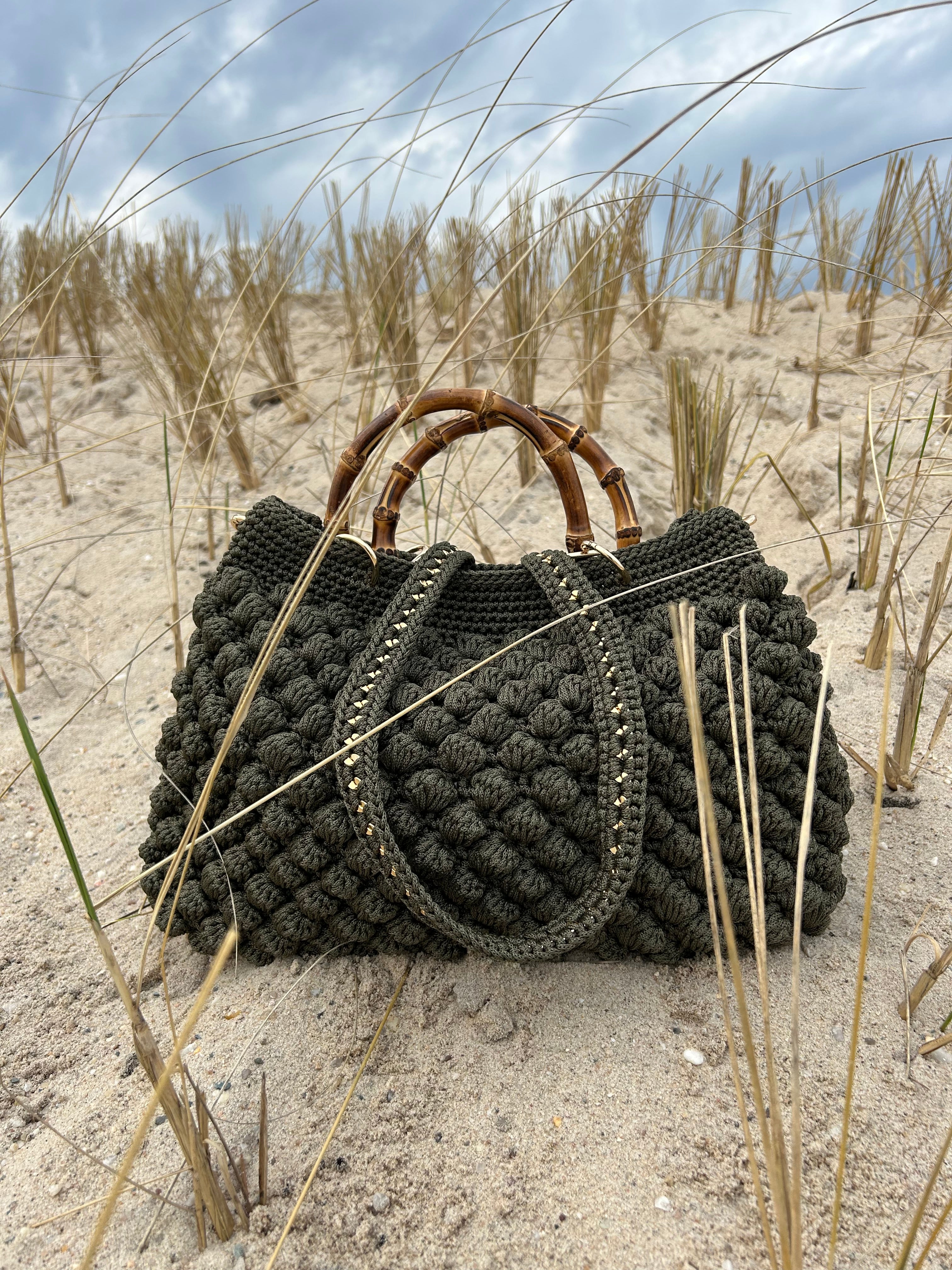 BUBBLE BAMBOO LARGE OLIVE