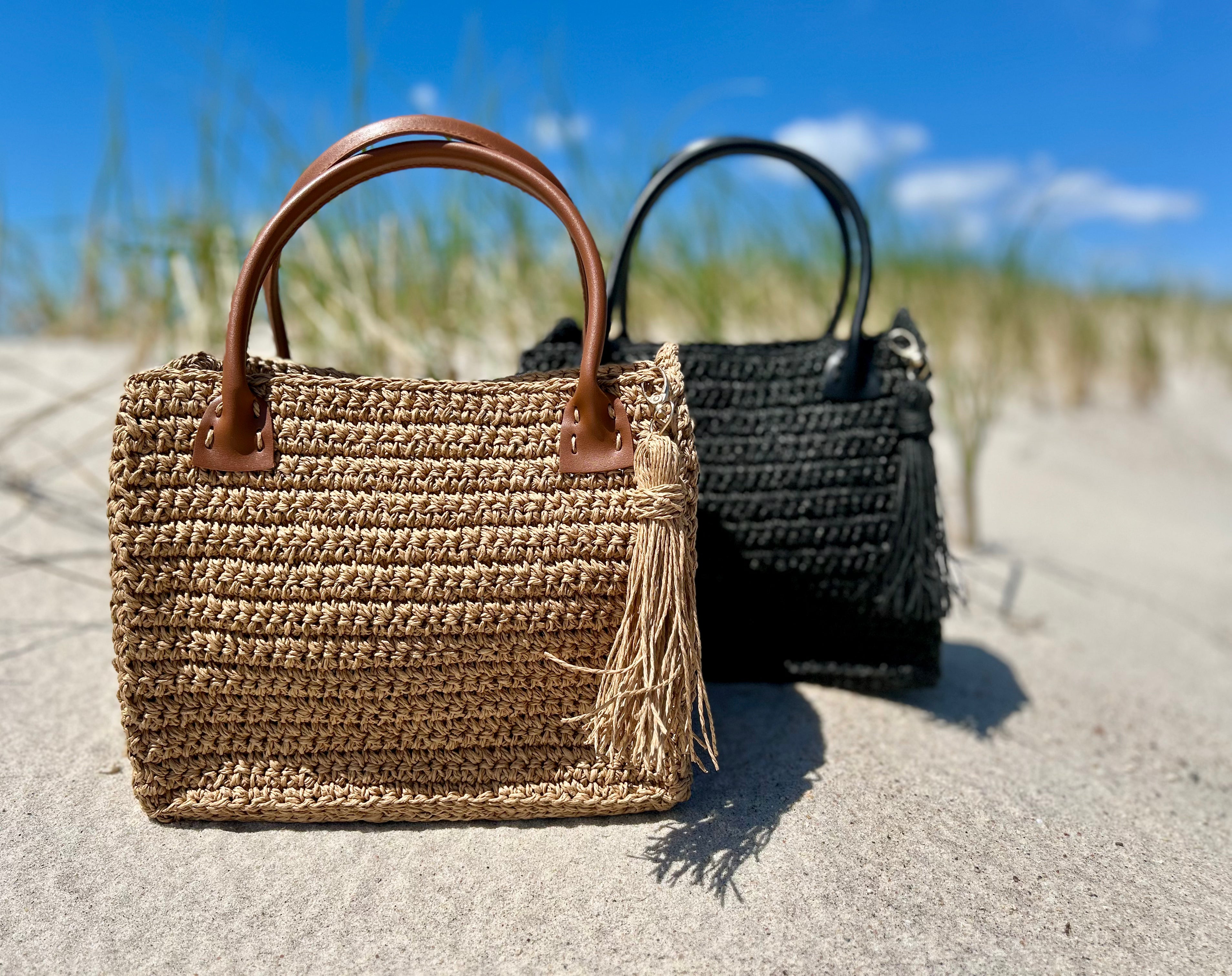RAFFIA TOTE NATURAL