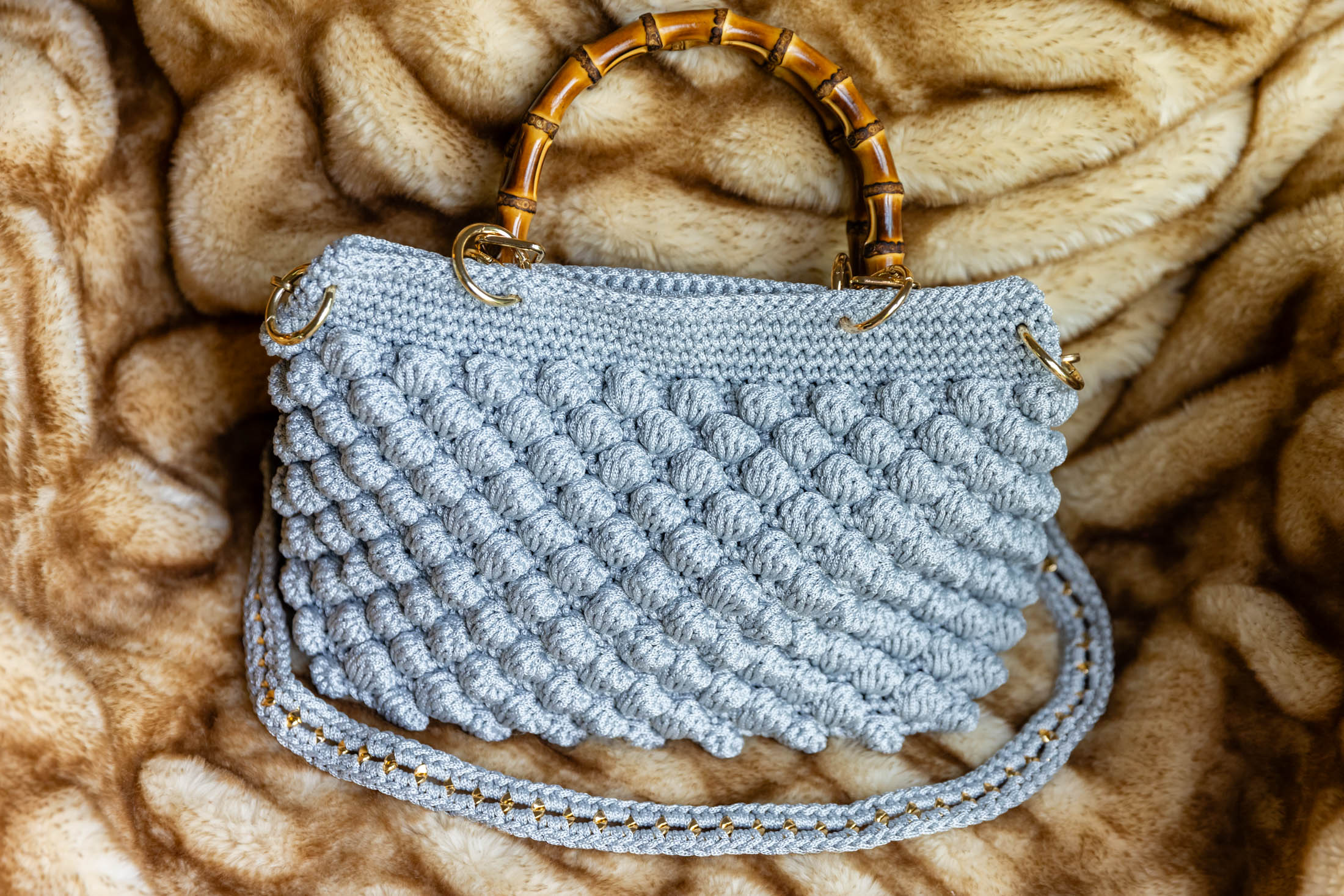 BUBBLE BAMBOO MEDIUM GRAY